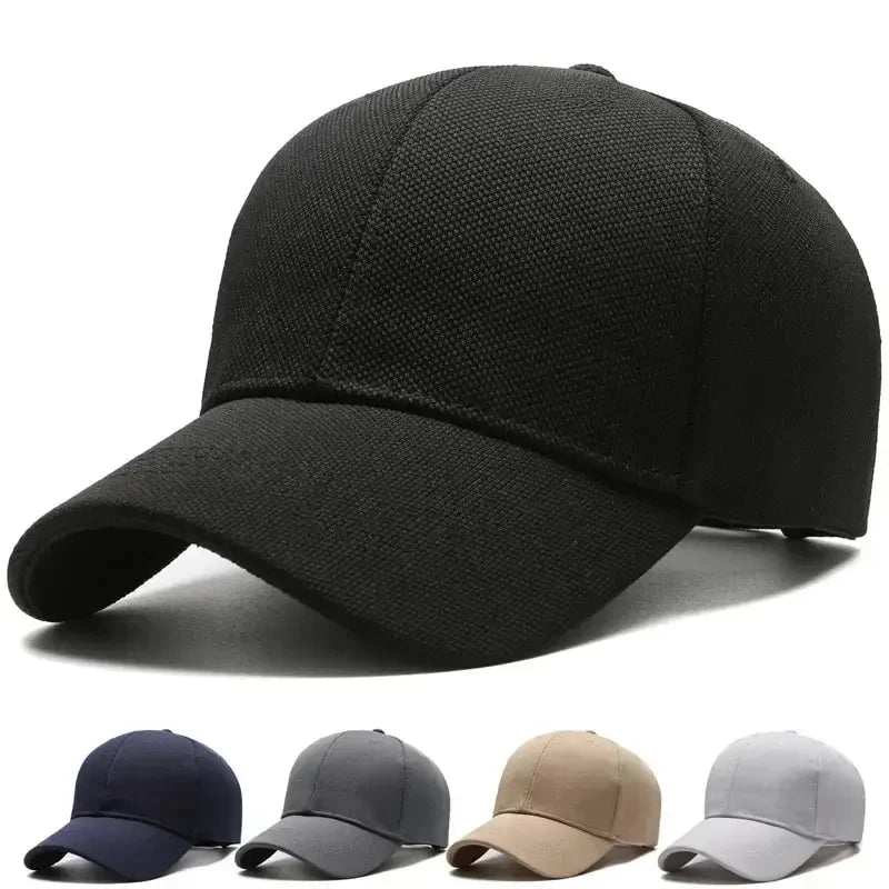 Breathable Pineapple Cloth Simple Baseball Cap Men Casual Fashionable Sunshade Hat Women Duckbill Cap For Large Head