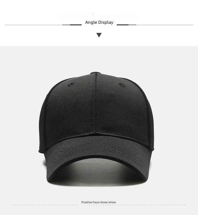 Breathable Pineapple Cloth Simple Baseball Cap Men Casual Fashionable Sunshade Hat Women Duckbill Cap For Large Head