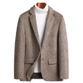 Mens Suit Jacket Blazers 2026 Autumn Winter Suits Men'S Wool Plaid Suits Men'S Trend Woolen Suits plus Size Men'S Clothing