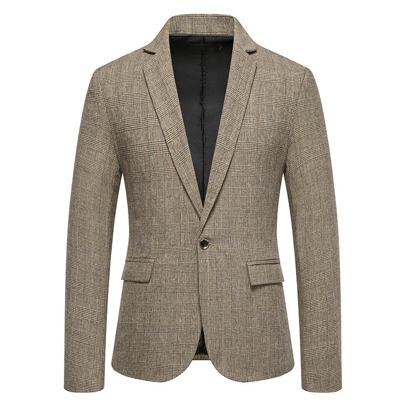 European Size Men'S Fashion Woolen Casual Small Suit Coat