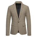 European Size Men'S Fashion Woolen Casual Small Suit Coat