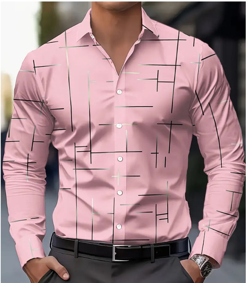 Men'S Printed Fashion Casual Shirt