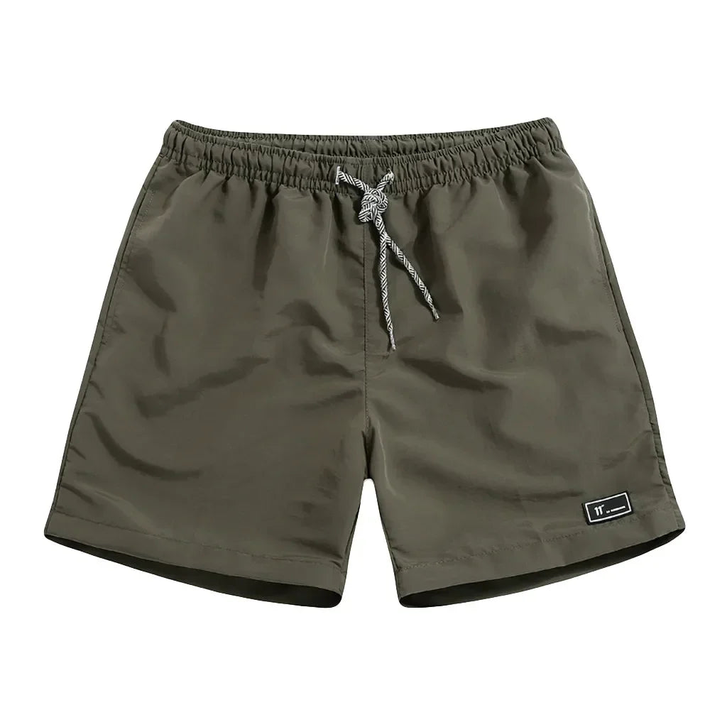 Summer Shorts Men Drawstring Short Pants Large Size Thin Casual Quick-Drying Printed Shorts Swim Surfing Beachwear Sports Cloth