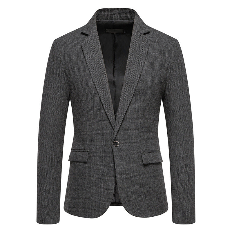 European Size Men'S Fashion Woolen Casual Small Suit Coat